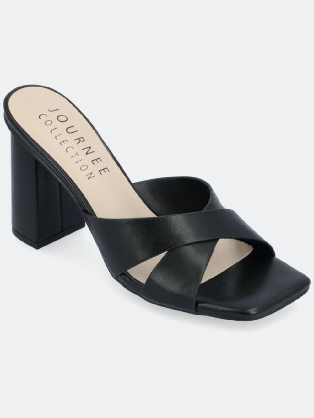 Journee Collection Womens Tru Comfort Foam Chazz Sandals Black Size 8.5M NWB